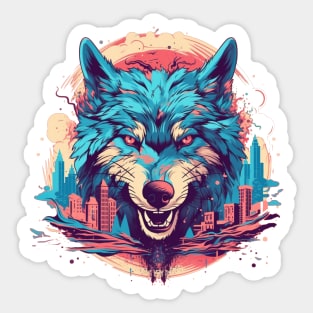 Wolf in the City Sticker